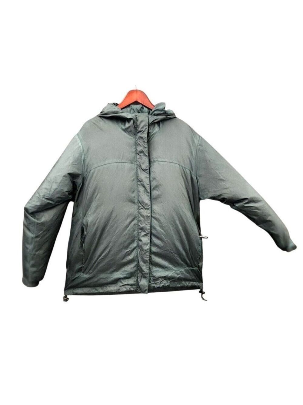 Cabelas Womens Nylon Hooded Jacket Waterproof Packable Lined Windbreaker Green M